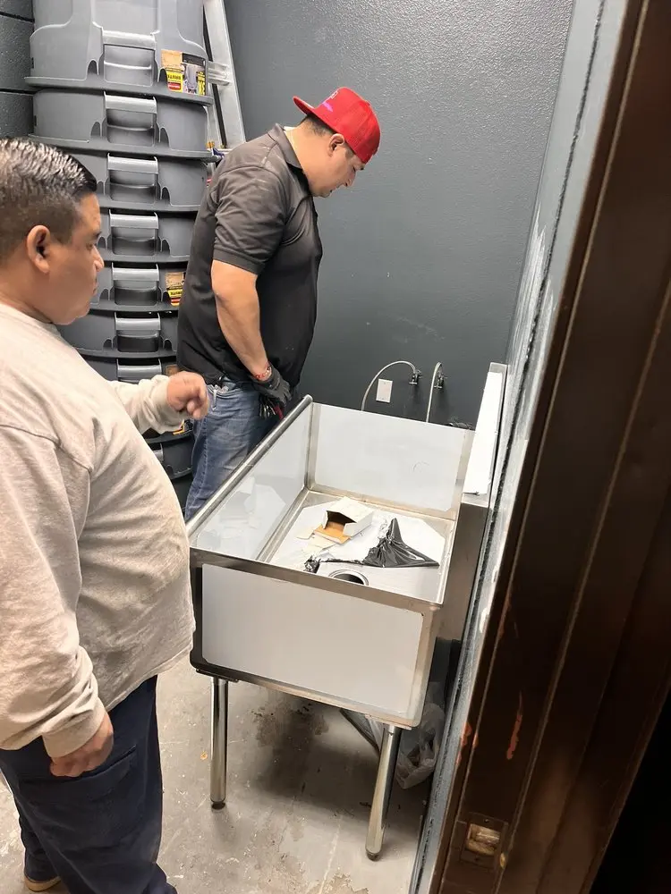 Commercial plumbing and sink installation in Manhattan